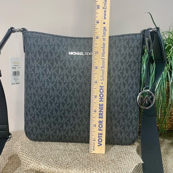 Michael Kors Black Jersey Crossbody Bag NWT - Picture 9 of 10